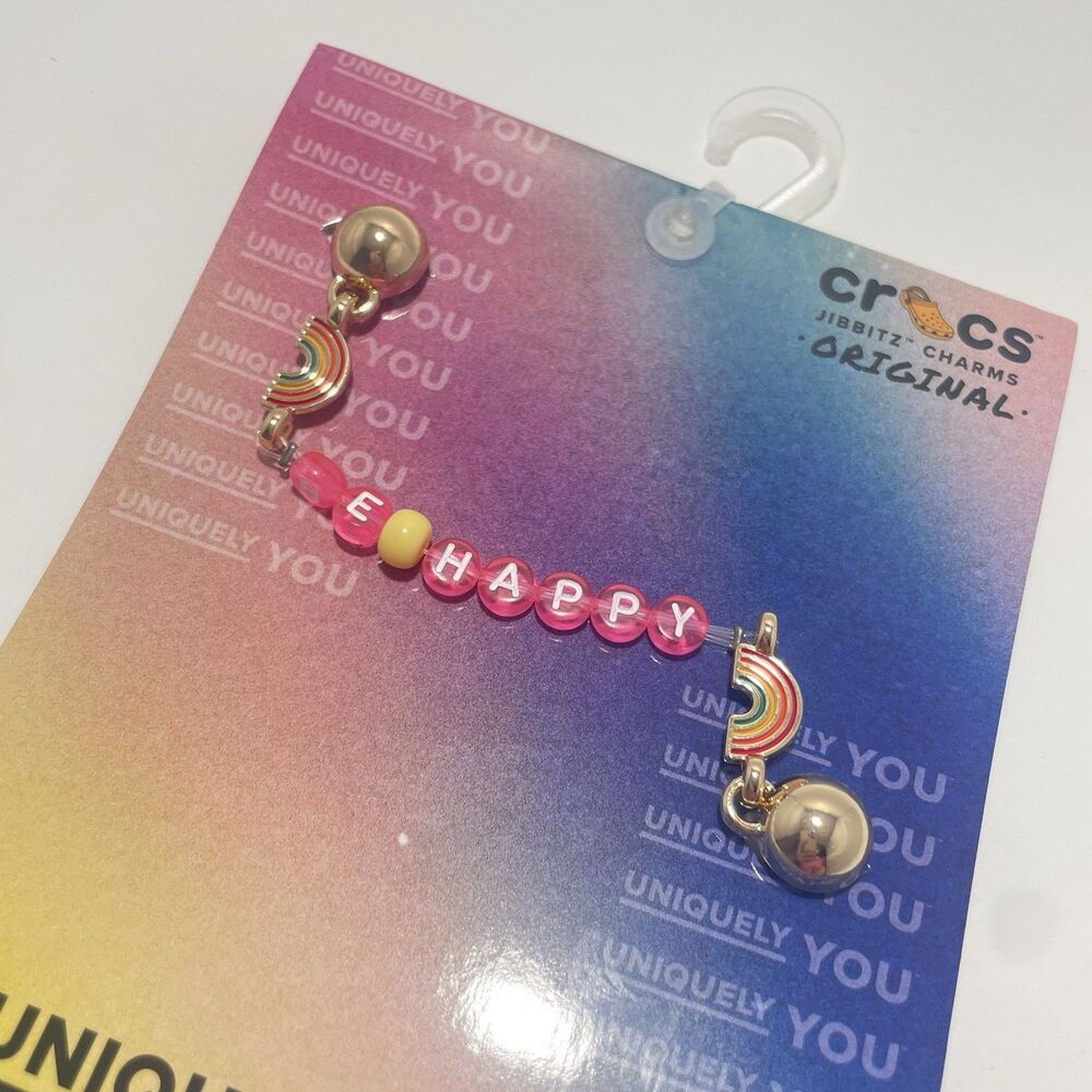 CROCS Jibbitz [ Be Happy Chain ] Genuine Crocs Brand New - Picture 4 of 6